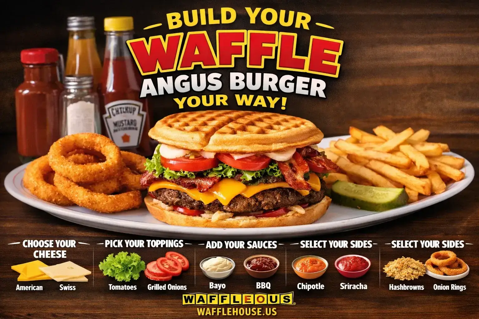 Waffle House Angus Beef Burgers Menu with Price