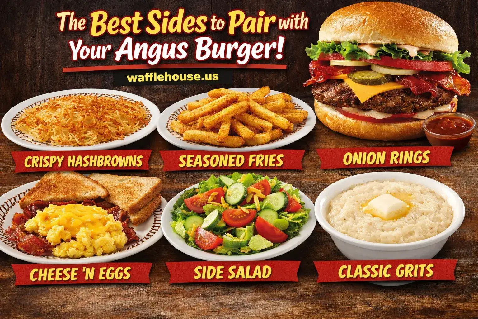 Waffle House Angus Beef Burgers Menu with Price