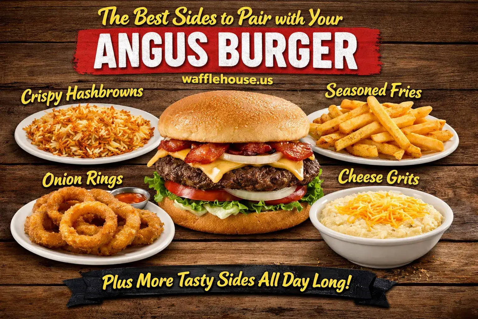 Waffle House Angus Beef Burgers Menu with Price