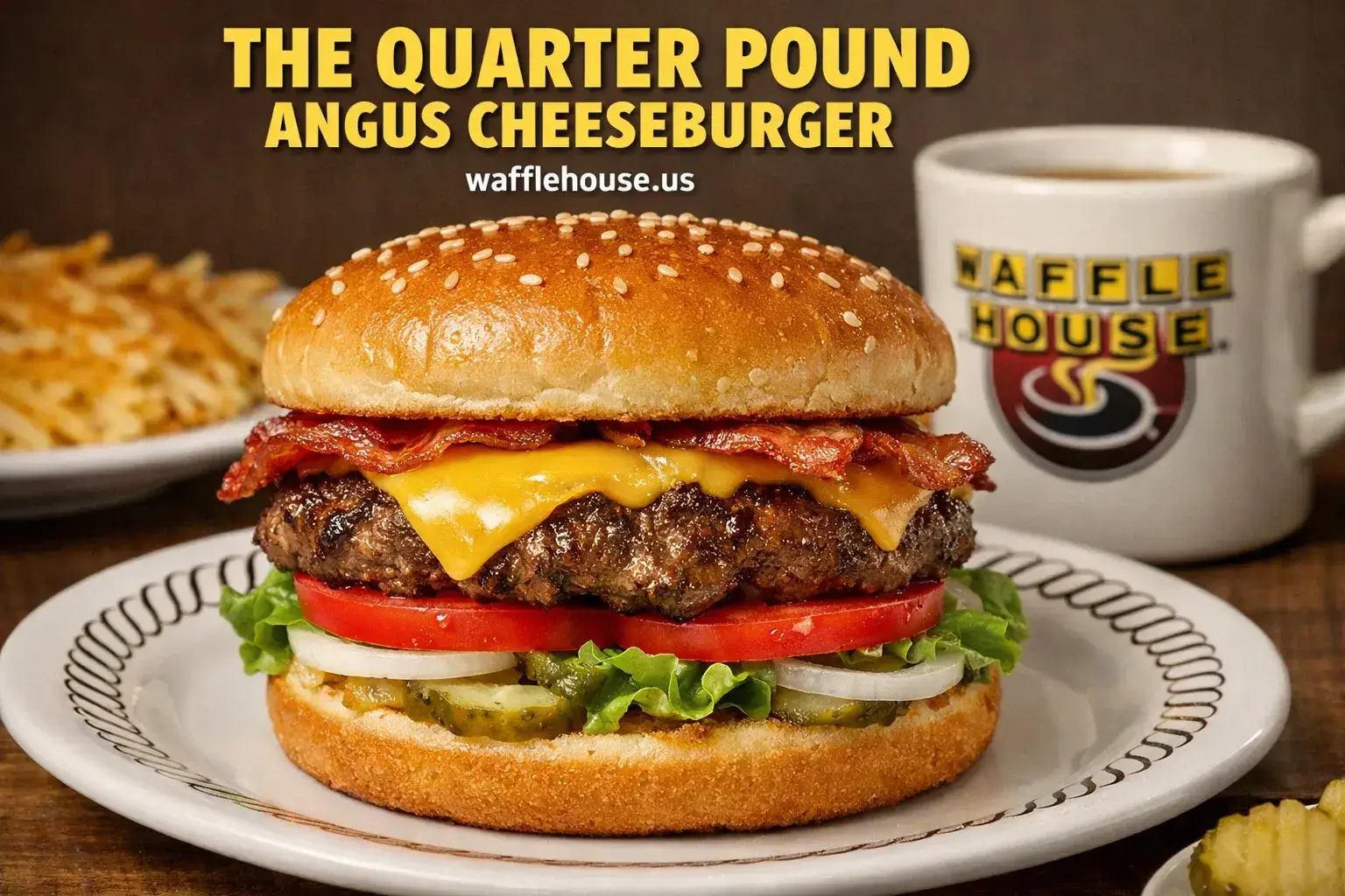 Waffle House Angus Beef Burgers Menu with Price