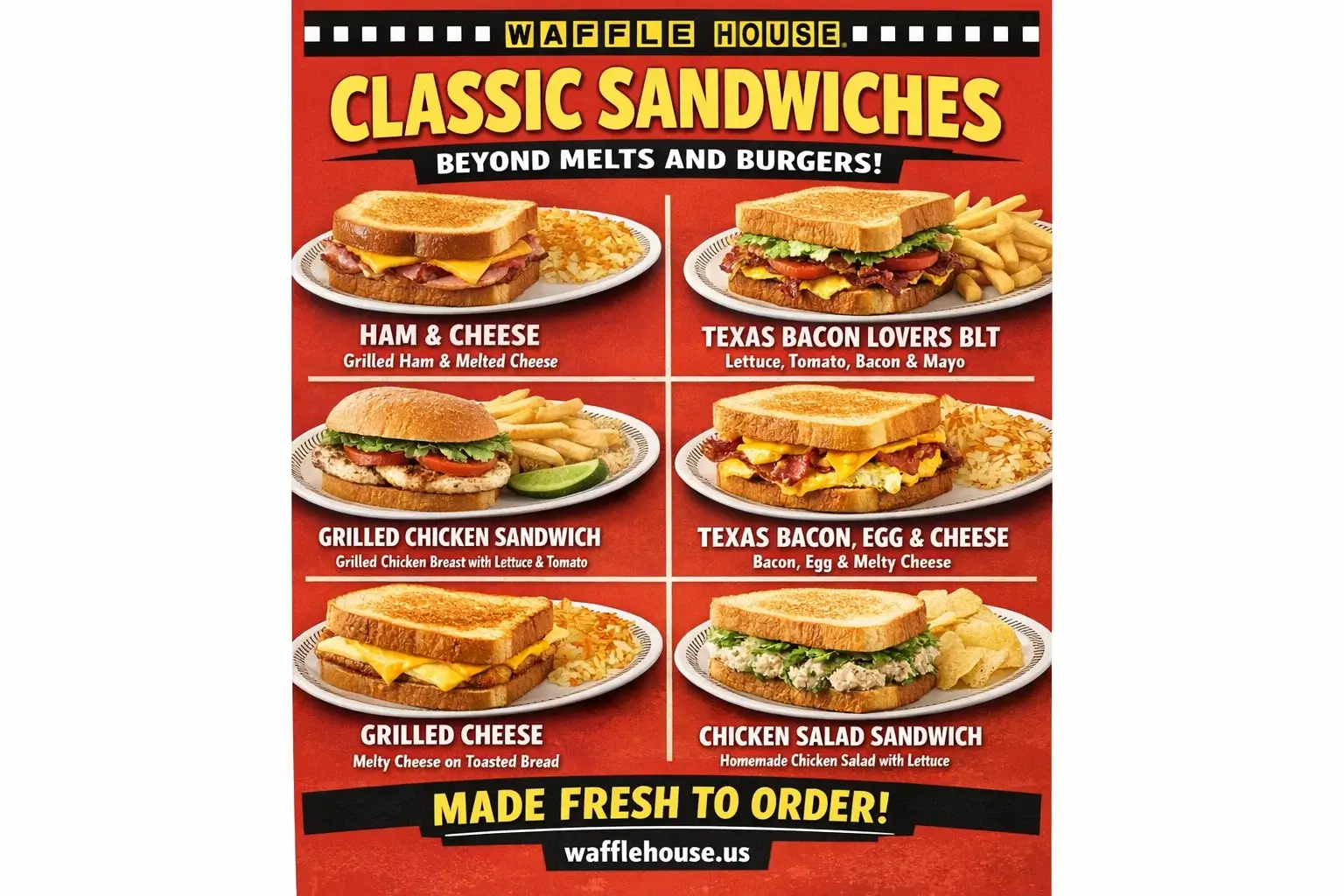 Waffle House Sandwiches Menu Complete 2026 Guide with Prices, Secret Tips