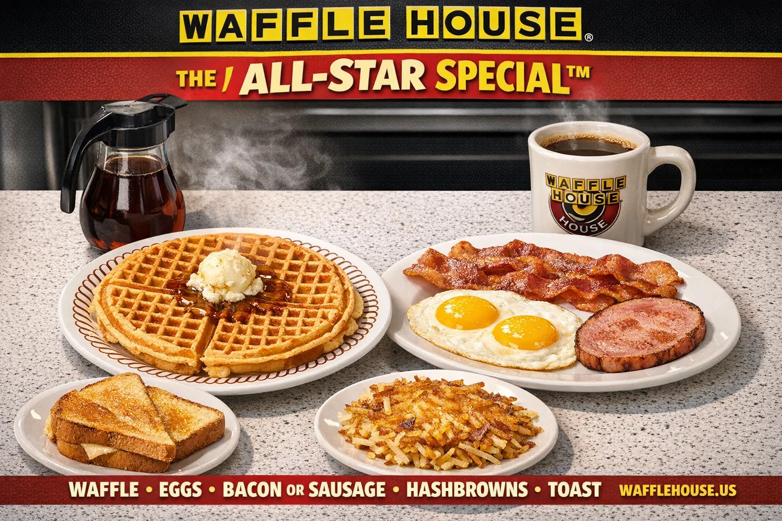 Waffle House Favorite Breakfast Menu with Price