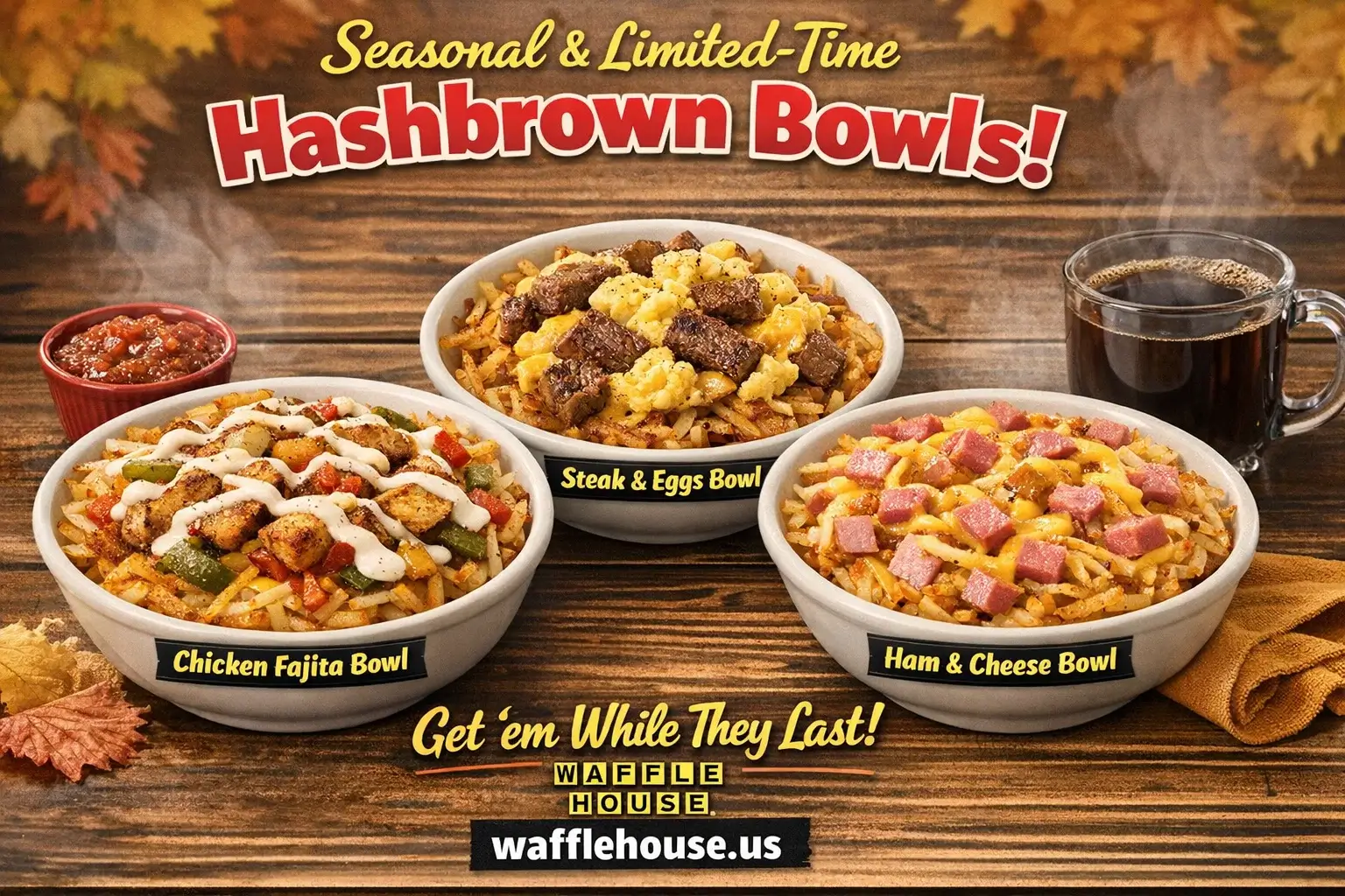 Waffle House Signature Hashbrown Bowls Menu With Price