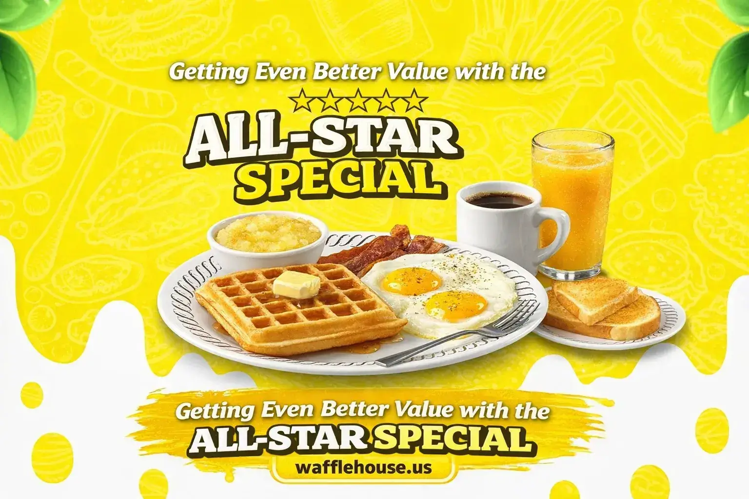 Waffle House Peanut Butter Chip Waffle 