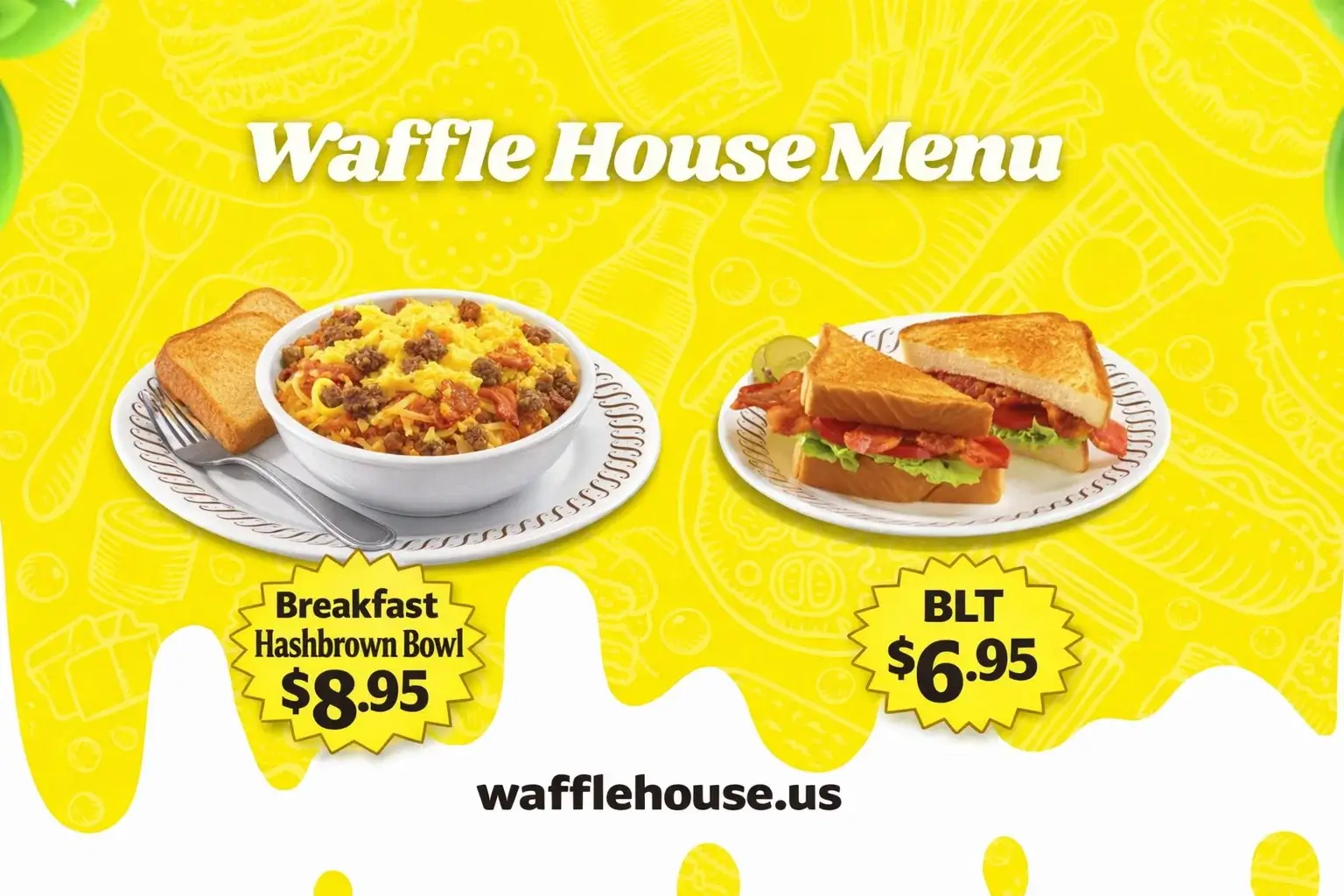Waffle House Breakfast Hashbrown Bowl, Waffle House hashbrown bowl price 2026, Waffle House breakfast calories, Waffle House allergen information, Waffle House gluten-free options, smothered covered meaning, Waffle House hashbrown toppings, Sausage Egg Cheese Hashbrown Bowl, Bacon Egg Cheese Hashbrown Bowl, Waffle House nutrition facts, 24-hour diner breakfast, Southern breakfast restaurant, Jimmy Dean sausage Waffle House, Smithfield bacon Waffle House, hashbrown bowl customization