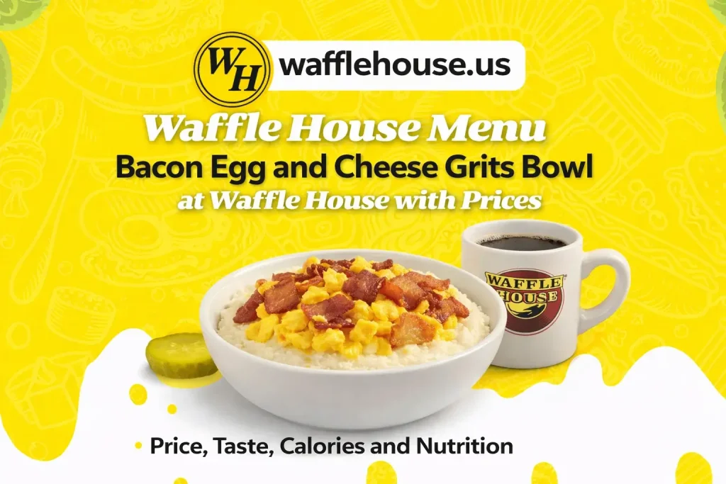 Bacon Egg and Cheese Grits Bowl at Waffle House with Prices