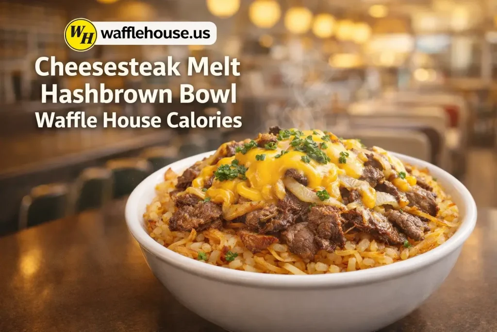Cheesesteak Melt Hashbrown Bowl Waffle House Calories $11.05 | 625 Calories