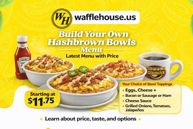 Build Your Own Hashbrown Bowl Menu