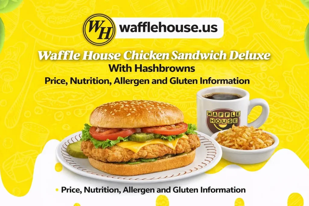 Chicken Sandwich Deluxe with Hashbrowns